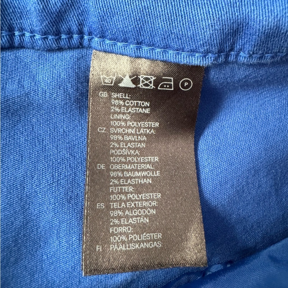 H&M Blue Twill Shorts, Size 8 - Picture 5 of 8